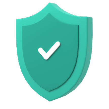 Shield with check mark -icon